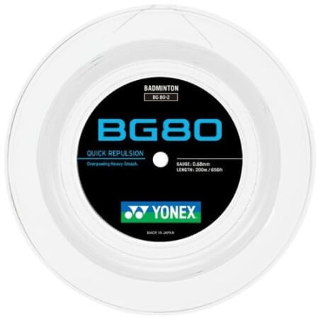 YONEX BOBINE BG80 200M BLANC