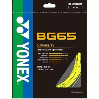 YONEX GARNITURE BG65 10M JAUNE