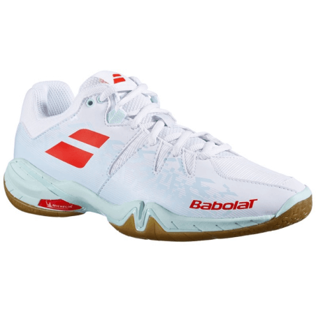 BABOLAT SHADOW SPIRIT WOMEN WHITE LIGHT BLUE RED